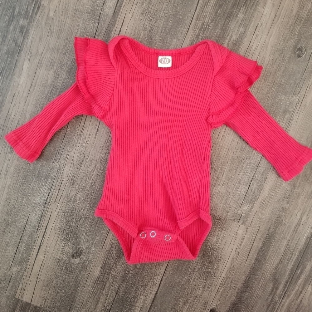 Boutique Red Ruffle Outfit - Picture 4 of 4